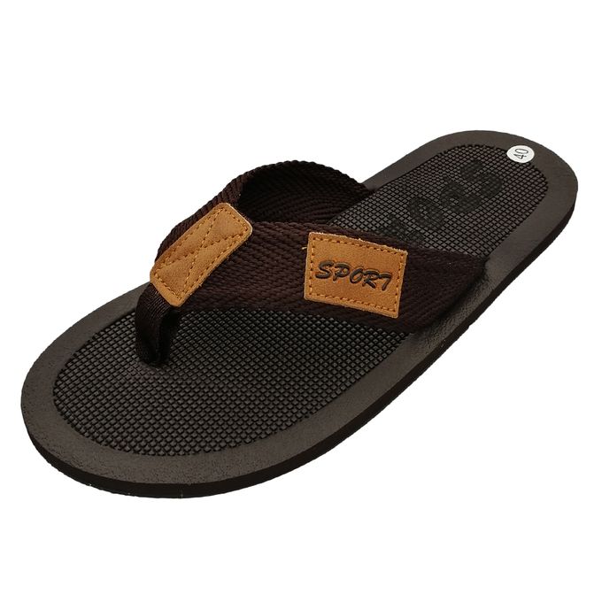 Shop SPORT Flip Flops Slides - Coffee Brown Online | Jumia Ghana