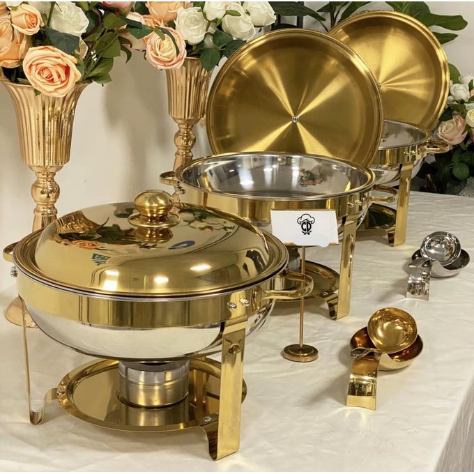 Shop Generic 5L Chafing Dishes and Spoon for Buffet Round