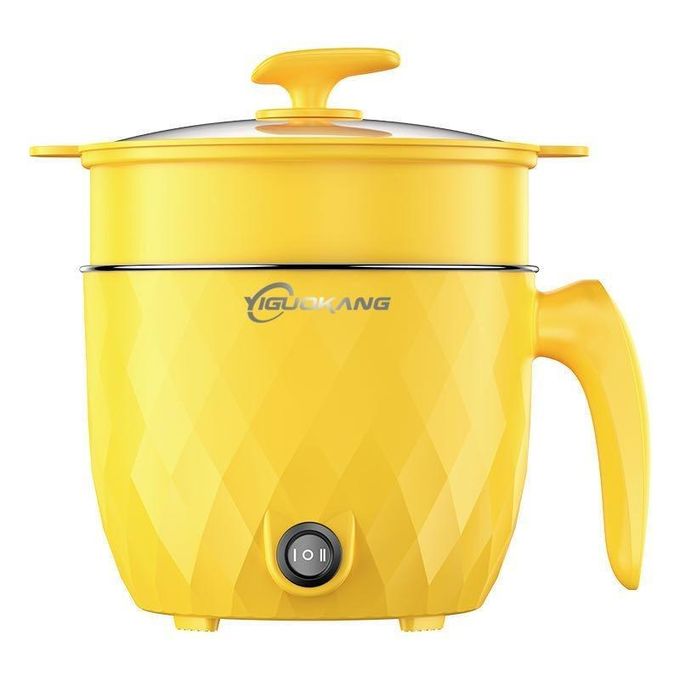 Shop Generic 1L Mini Rice Cooker With Steamer -Yellow