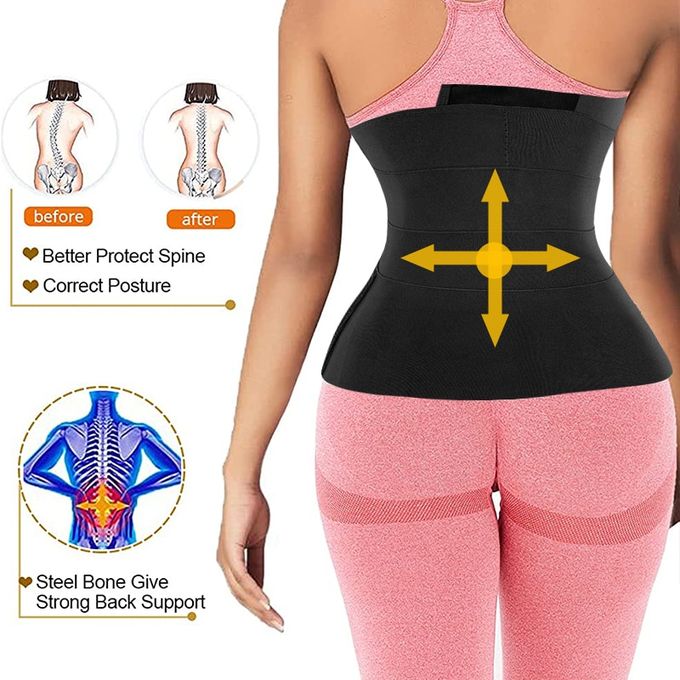 Shop Generic Snatch Me Up Bandage Wrap Waist Trainer Corset Tummy Control  Modeling Strap Fajas Slimming Belt Weight Loss Body Shaper Online