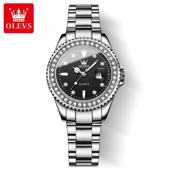 Shop Olevs Women's Wrist Watch Steel Band Waterproof Calendar