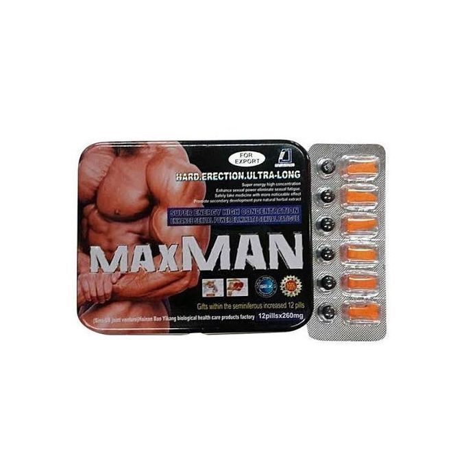 Shop Max Man Delay Ejaculation Effective Sex Pills For Men 12pills × 260mg Online Jumia Ghana 9959