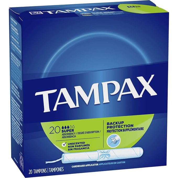 Shop Tampax Super Flow Absorbency Cardboard Applicator Tampon - 20