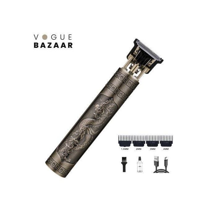 Dragon Rechargeable Metal Hair Clipper /Hair Trimmer/Shaving Machine-Gray