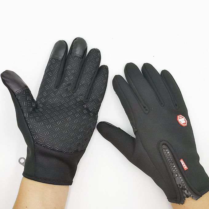 Shop Generic (5-Black)Waterproof Winter Warm Thermal Ski Gloves Men Women  Full Finger Touch Screen Heated Motorcycle Cycling Hiking Fishing Bike S-XXL  GRE Online