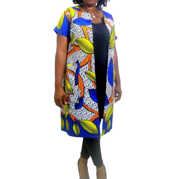 african print long jacket