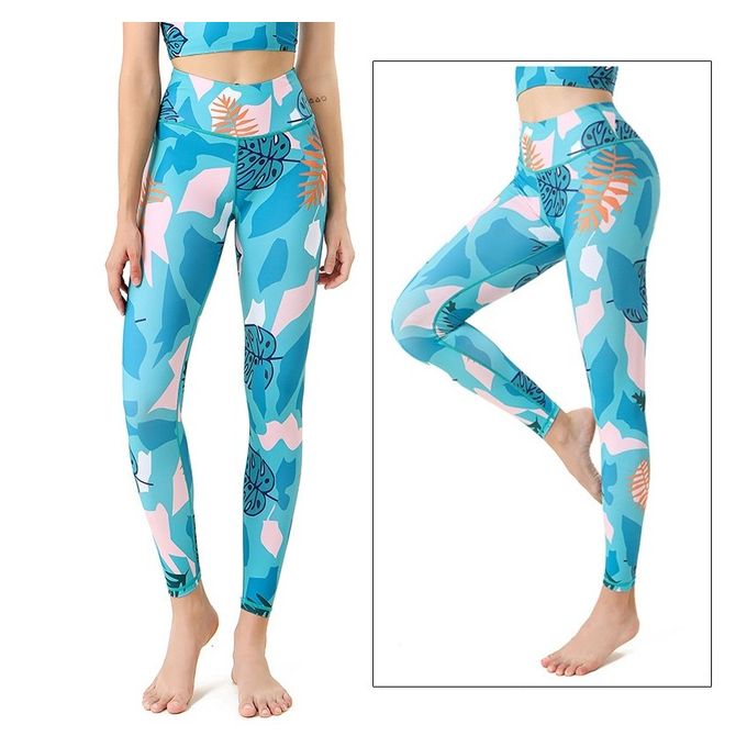 Cloud Hide Yoga Pants Women Flower High Waist Sports Leggings Girl Tights  Push Up Trainer Running Trousers Workout Tummy Control