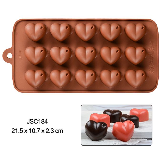 Valentine's Day Rose Flower Chocolate Bar Mold Cake Silicone