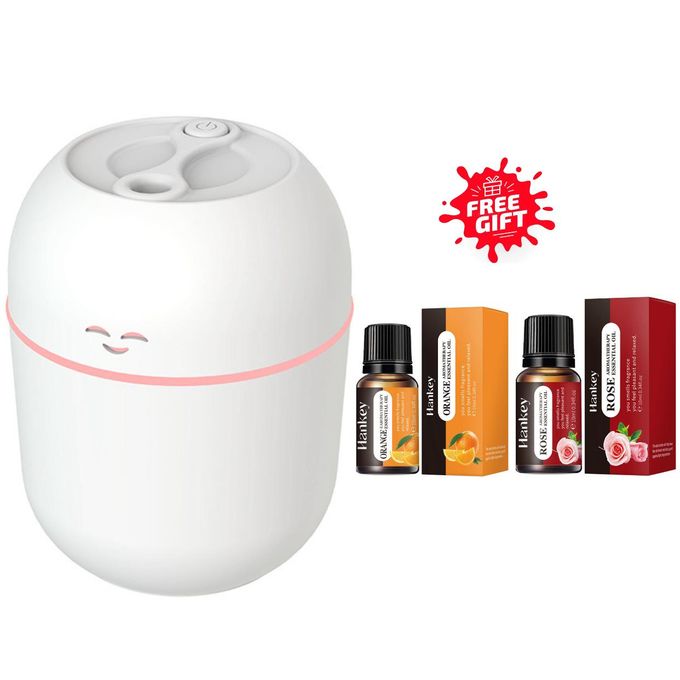 Shop White Label 220ml Capacity Cute Humidifier - White With Essential ...