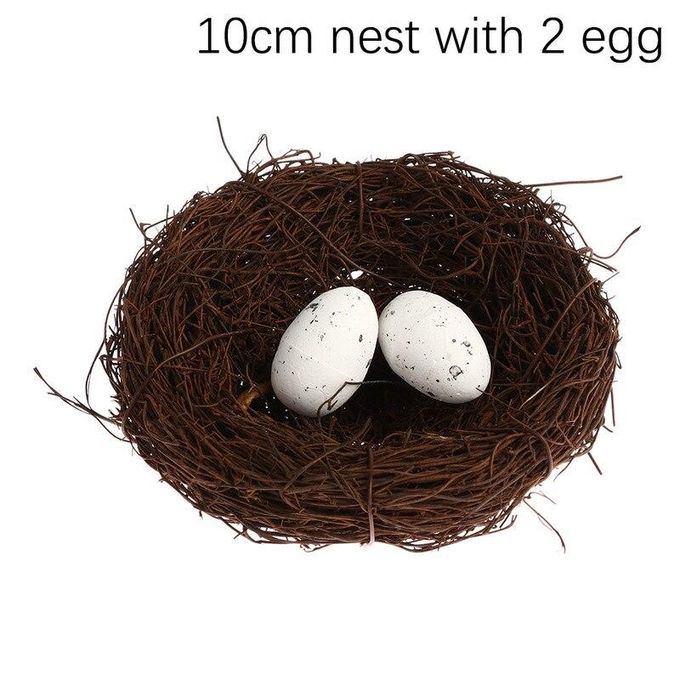 Handmade Vine Brown Bird Nest House Home Nature Craft Holiday Decoration