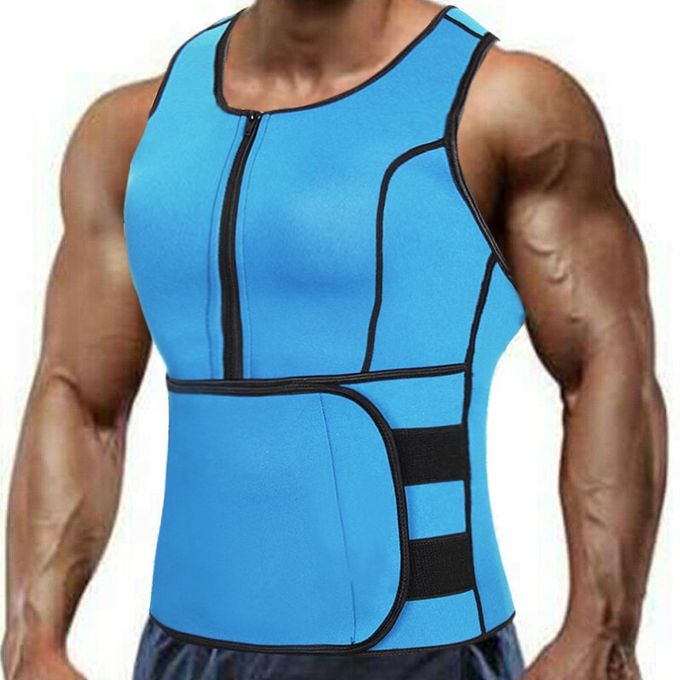 Men's Body Shaper Sweat Vest Waist Trainer Fajas para Hombre Plus Size Tank  Top