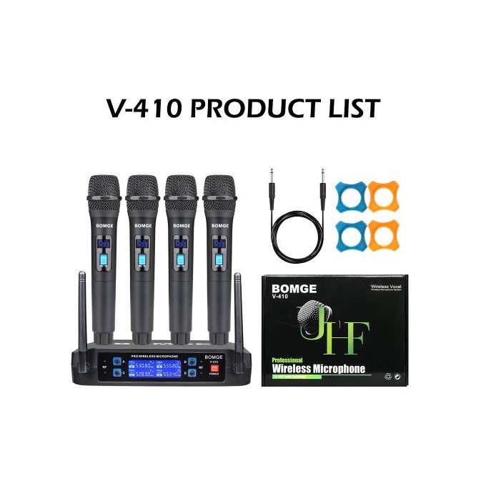 Shop Bomge 4Channel Dynamic Wireless Microphone System Online Jumia