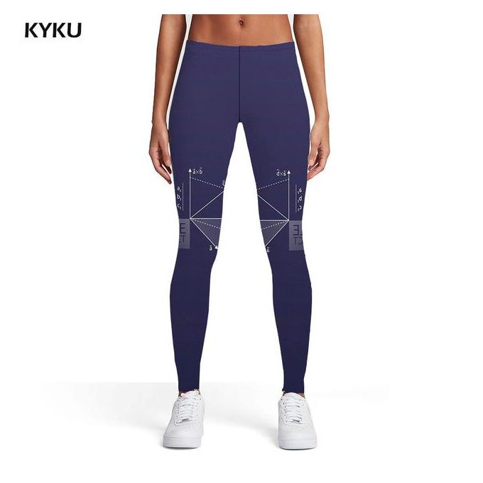 Shop Generic Kyku Math Leggings Women Colorful Sport Art Elastic Street  Spandex Womens Leggings Pants Fitness Funky Pencil Online