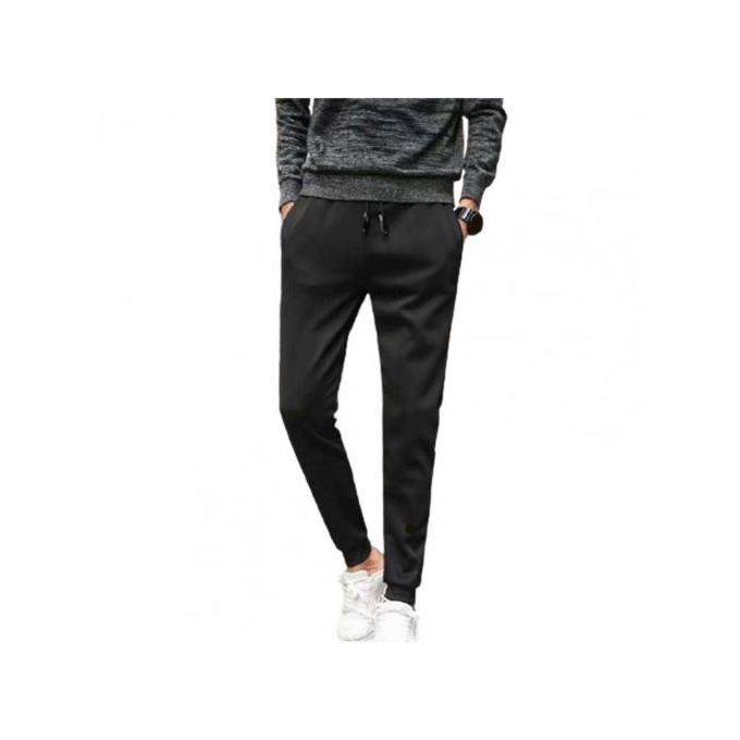 Shop Generic Men Fall Winter Thick Casual Harlan Pants Elastic Waist  Lace-up Sports Trousers Online
