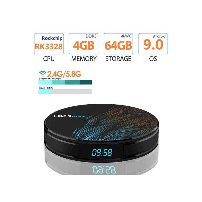 android 9 0 smart tv box with google assistant 64gb rom 4gb ram black