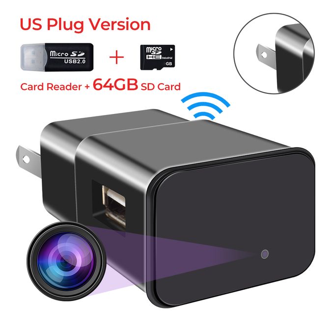 Shop Generic 1080P Wifi Mini Plug Camera Full HD USB Camera Wireless Video  Recorder 5V Charger Full HD Home Security CCTV Micro Camcorders-US Plug 64G  Card Online | Jumia Ghana
