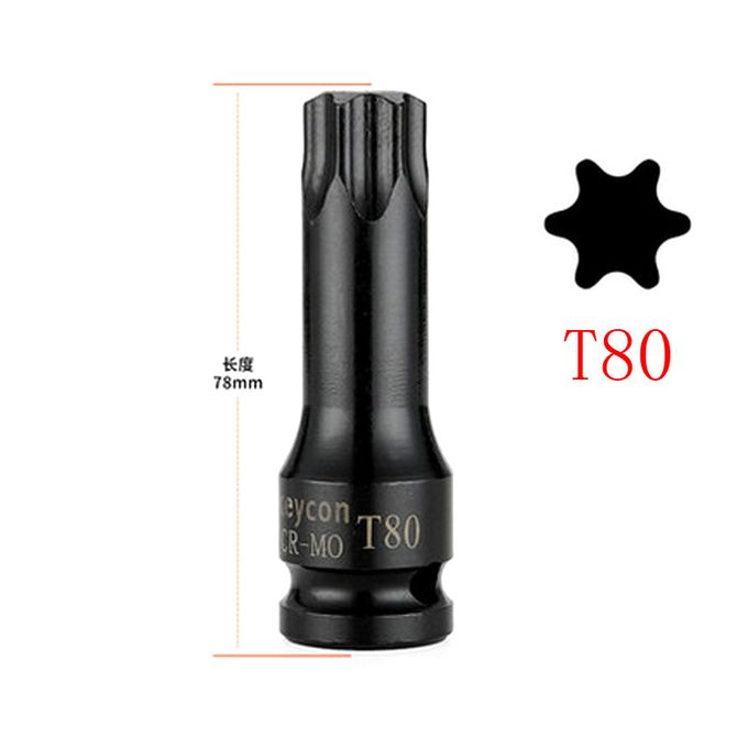 1/2 Drive Torx Bit Socket Set - T30 To T80 Cr-Mo Impact Grade (8-Piece) With Case - View #9