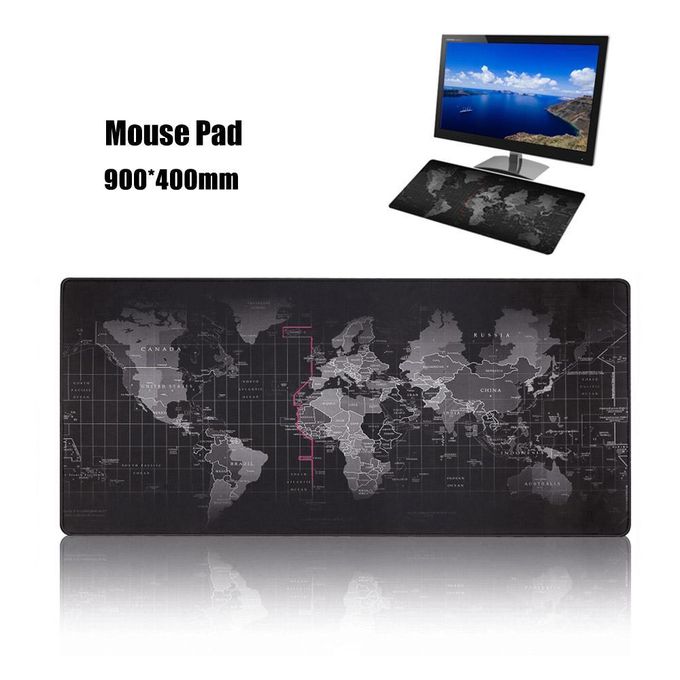 Shop Generic 900*400mm Oversized Mouse Pad World Map