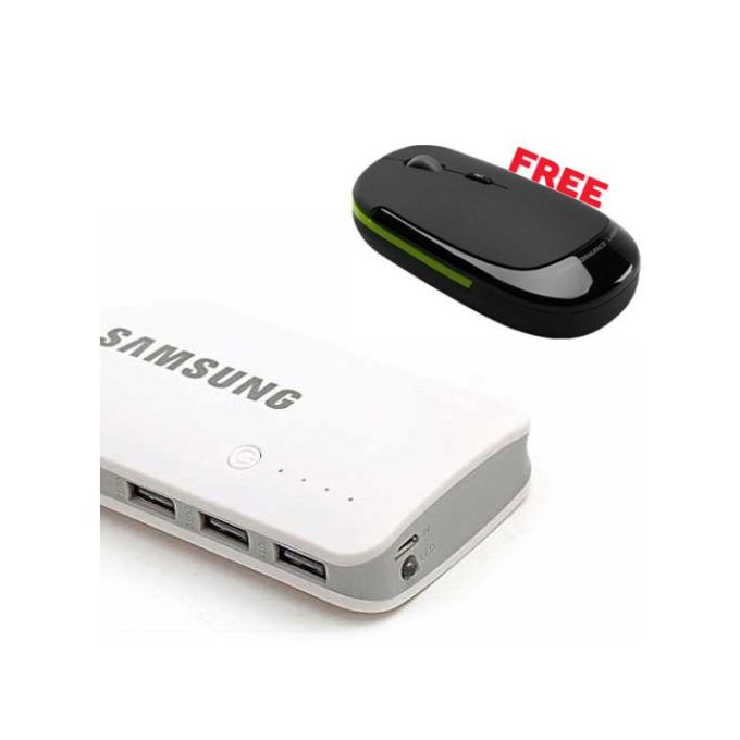 Shop Samsung Power Bank 20 000mah White Free Ultra Thin Wireless Mouse Black Grey Online Jumia Ghana
