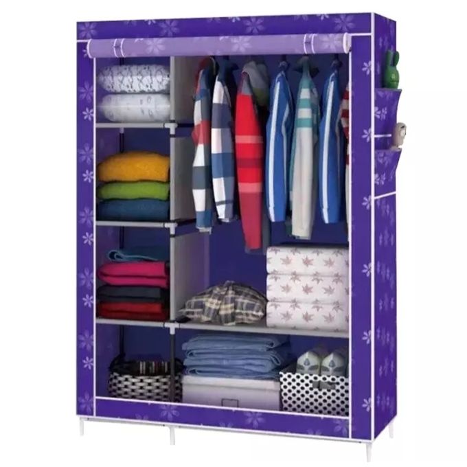 Shop White Label Portable Wardrobe 6 Shelves Purple Online Jumia