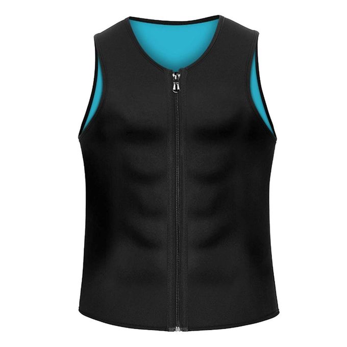 Shop Generic Men Neoprene Sauna Zipper Waist Trainer Corset Vest