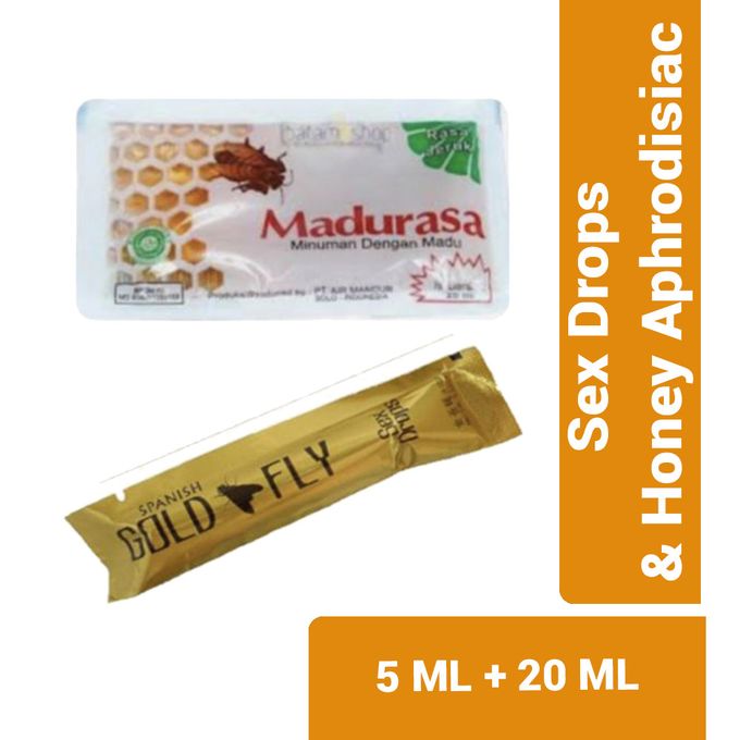 Shop Spanish Gold Fly Sex Drops - 5ml + Honey Aphrodisiac - 20ml