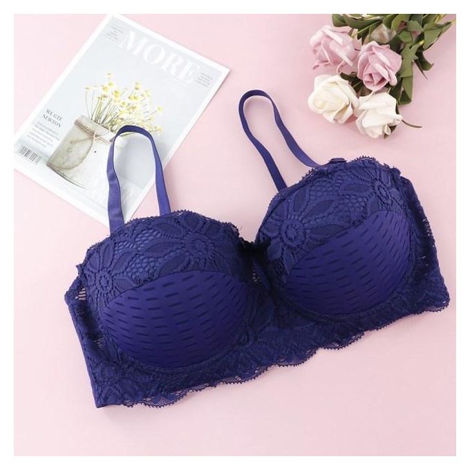 Women Sexy Demi Bra Big Size Balcony Bras Push Up Brassiere Floral