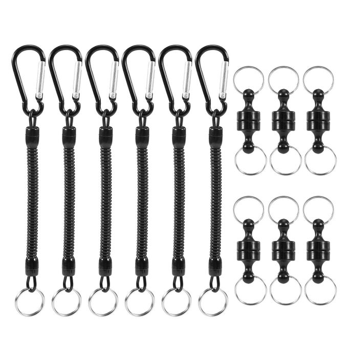 Shop Generic Lixada 6pcs Magnetic Release Holder with Coil Lanyard  Carabiner Clip Magnetic Net Release for Fly Fishing Online