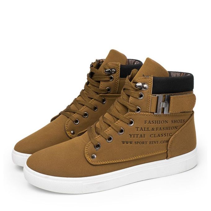 Shop Fashion Mens Shoes Leather Shoes Casual High Top Shoes Sneakers ...