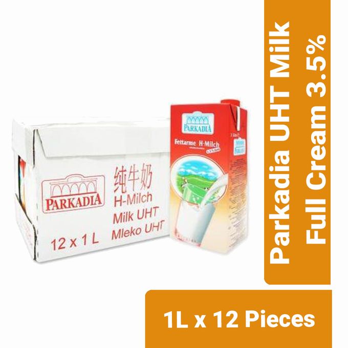 Shop White Label PARKADIA UHT MILK FULL CREAM 3.5 1L (12pcs) Online