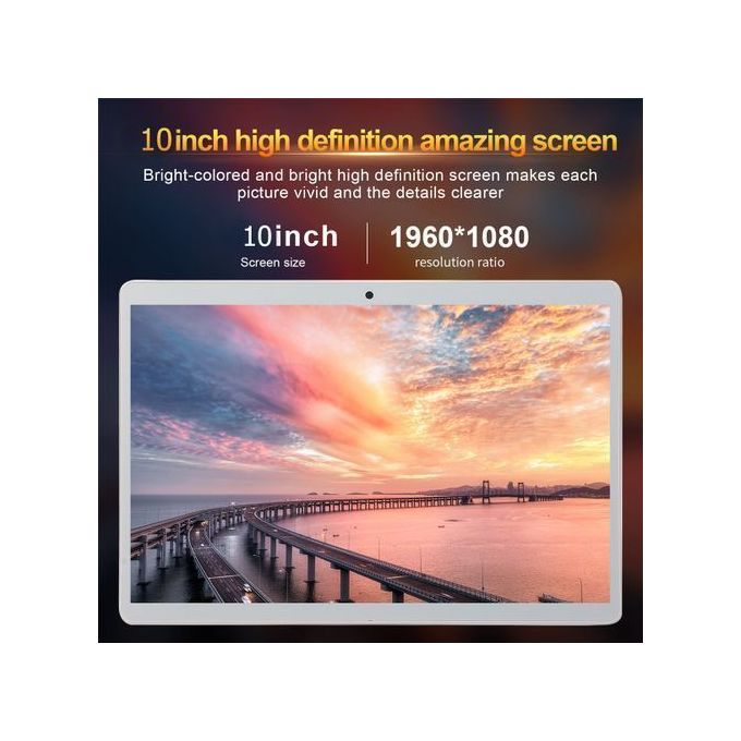 Shop Generic Dual Camera Pad 10.1''HD Tablet PC 1+16GB Android8.0