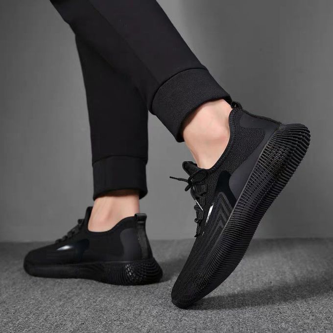 Shop Generic Simple Fashion Sneakers - Black Online
