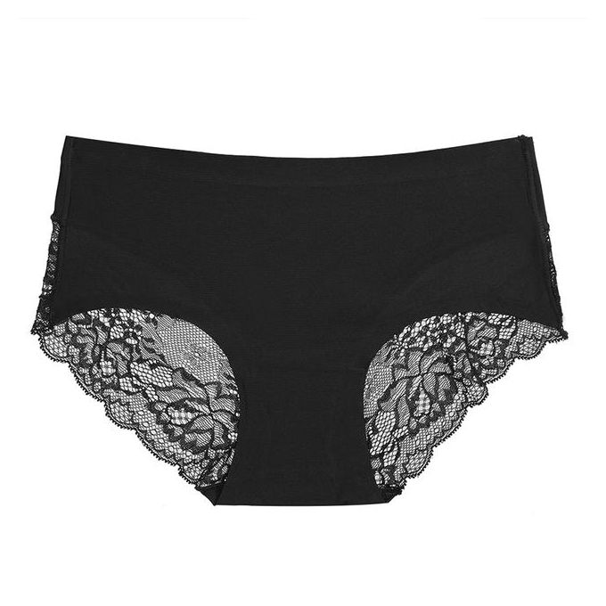 SDGH 3 Pcs/lot Ladies Lace Panties Sexy Lingerie Low Waist Solid Briefs Big  Size XXL Underwear Women Underpants Panty Intimates Soft (Color : C, Size :  XXLcode): Buy Online at Best Price