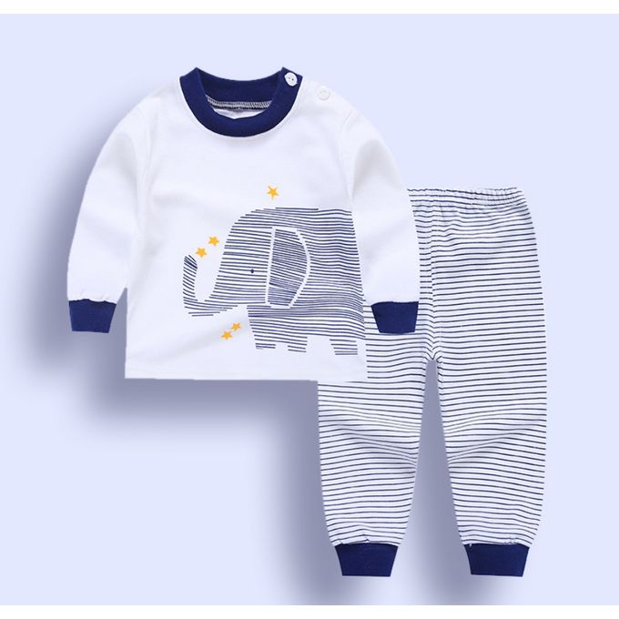 Shop Generic Infant Unisex Cotton Outfits Sets For Newborn Baby - White ...